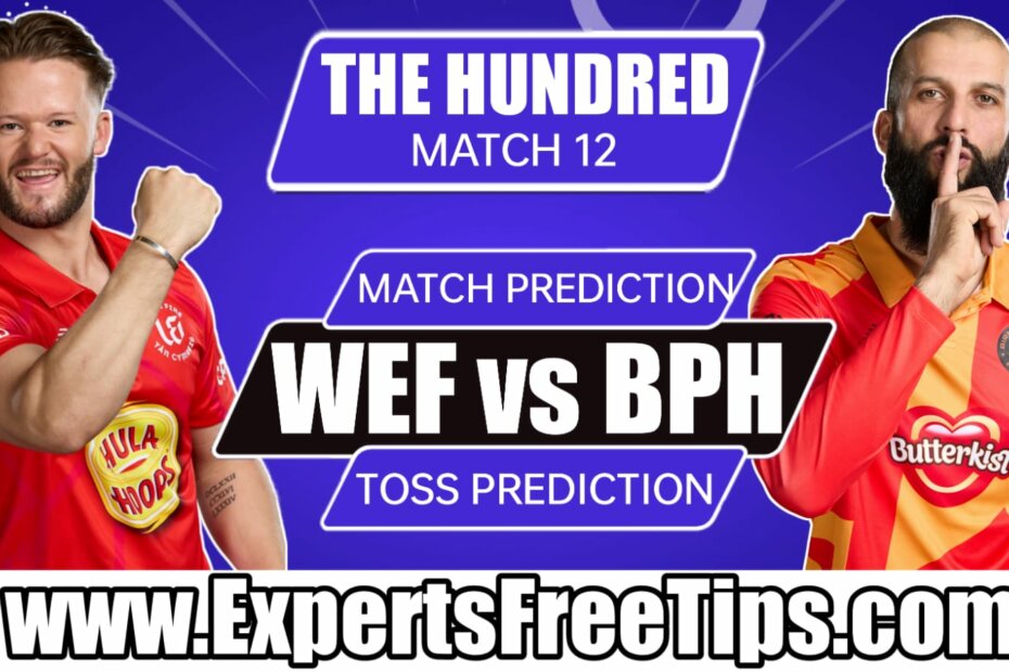 Birmingham Phoenix vs Welsh Fire, BP vs WF, The Hundred Men’s 2022, 12th Match