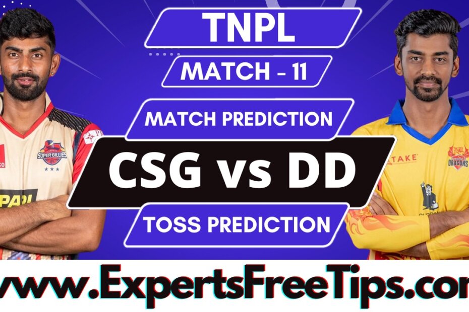 Chepauk Super Gillies vs Dindigul Dragons, CSG vs DD, TNPL 2023, 11th Match