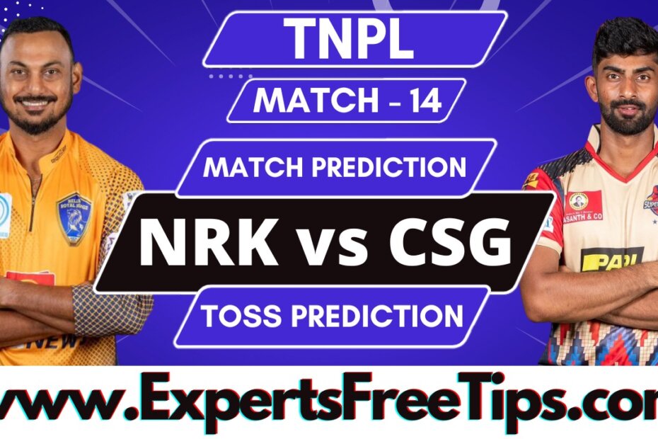 Chepauk Super Gillies vs Nellai Royal Kings, CSG vs NRK, TNPL 2023, 14th Match