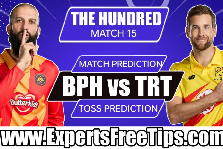 Birmingham Phoenix vs Trent Rockets, BP vs TR, The Hundred Men’s 2022, 15th Match