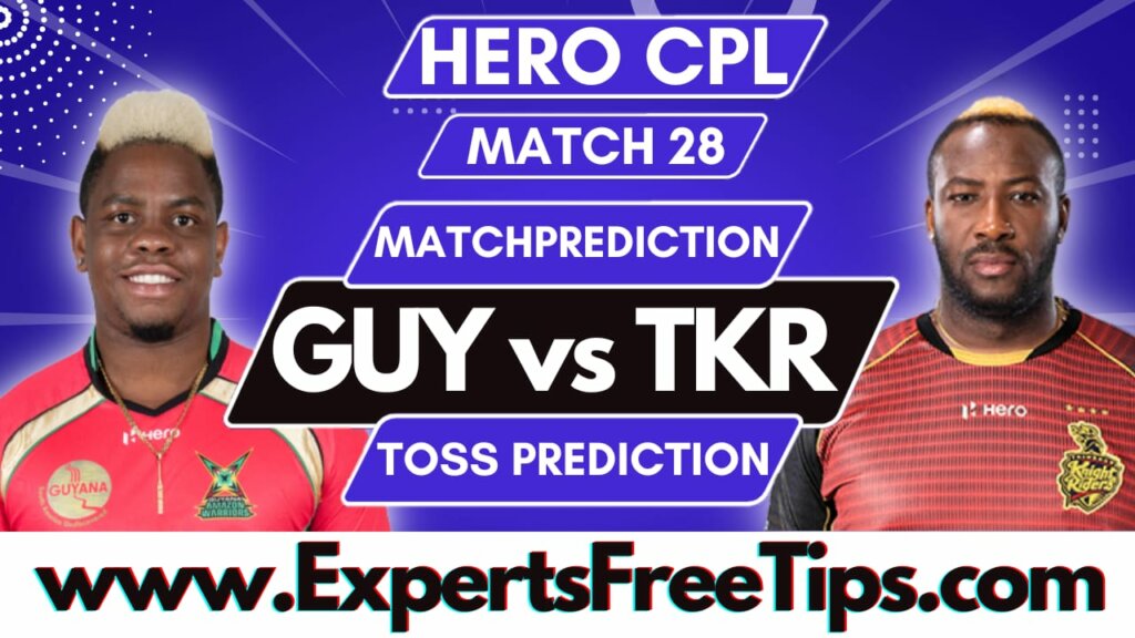 TKR vs GUY, Trinbago Knight Riders vs Guyana Amazon Warriors CPL 28th Match