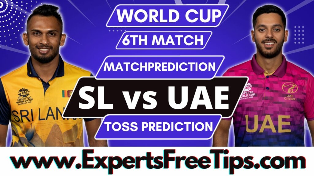 SL vs UAE, Sri Lanka vs United Arab Emirates, T20 WC 2022 6th Match