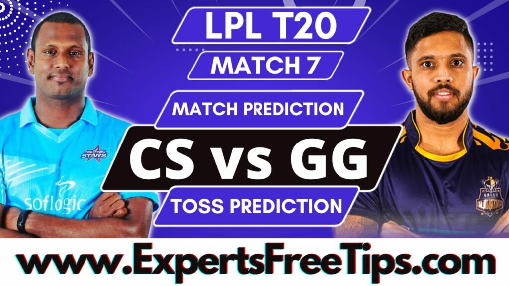 Colombo Stars vs Galle Gladiators, CS vs GG, LPL T20 7th Match Prediction