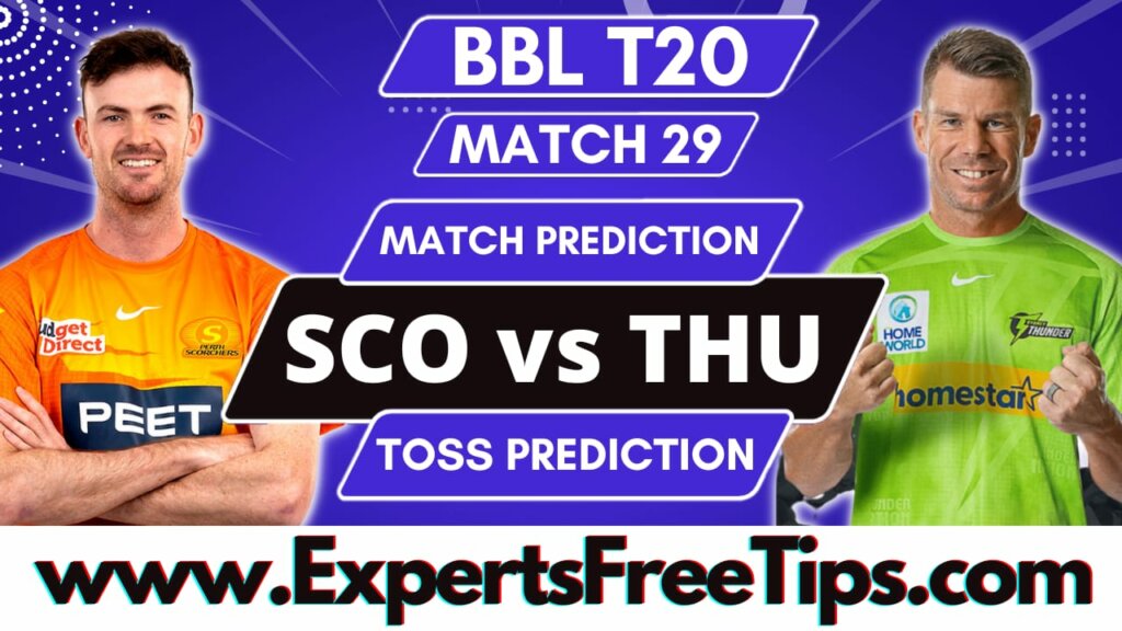 PRS vs SYT, Perth Scorchers vs Sydney Thunder, BBL T20 2023 29th Match