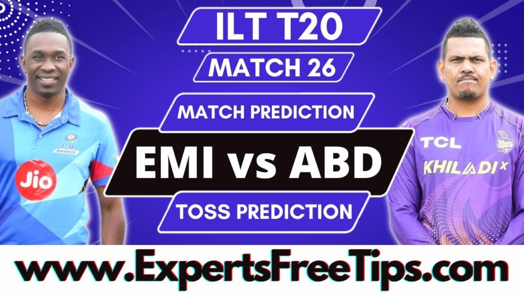 EMI vs ABD, Abu Dhabi Knight Riders vs MI Emirates, ILT20 2023 26th Match