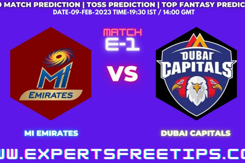 EMI vs DUB, MI Emirates vs Dubai Capitals, ILT20 2023 Eliminator 1 Match