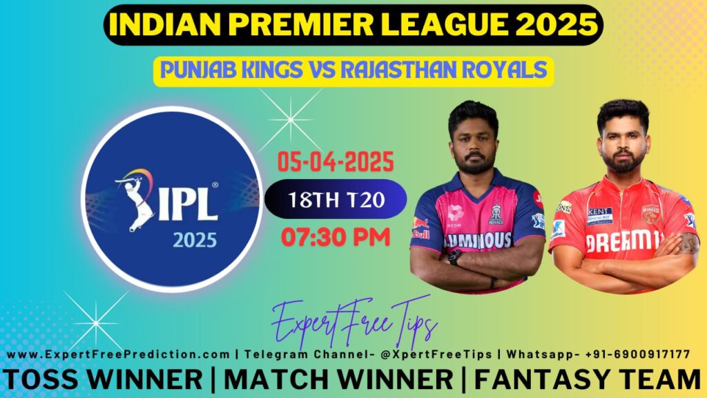 PBKS vs RR Expert Free Tips Today IPL 2025 Prediction