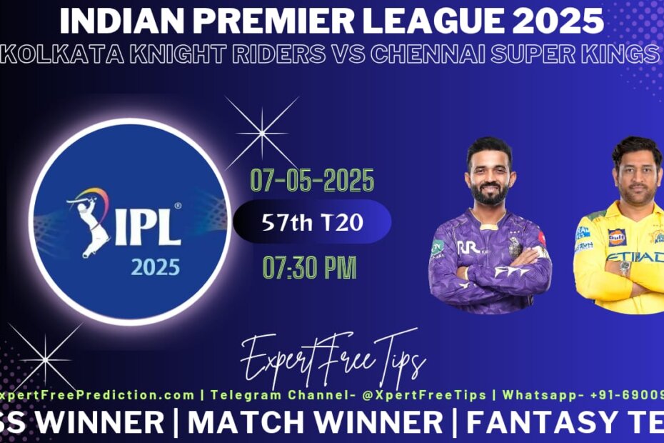 KKR vs CSK Expert Free Tips Today IPL 2025 Prediction