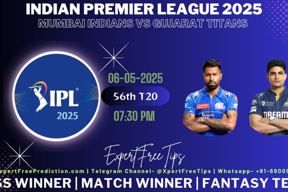MI vs GT Expert Free Tips Today IPL 2025 Prediction